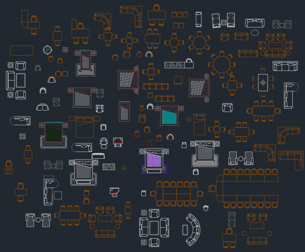 Furniture CAD Blocks | Free DWG for Interior Design Layouts