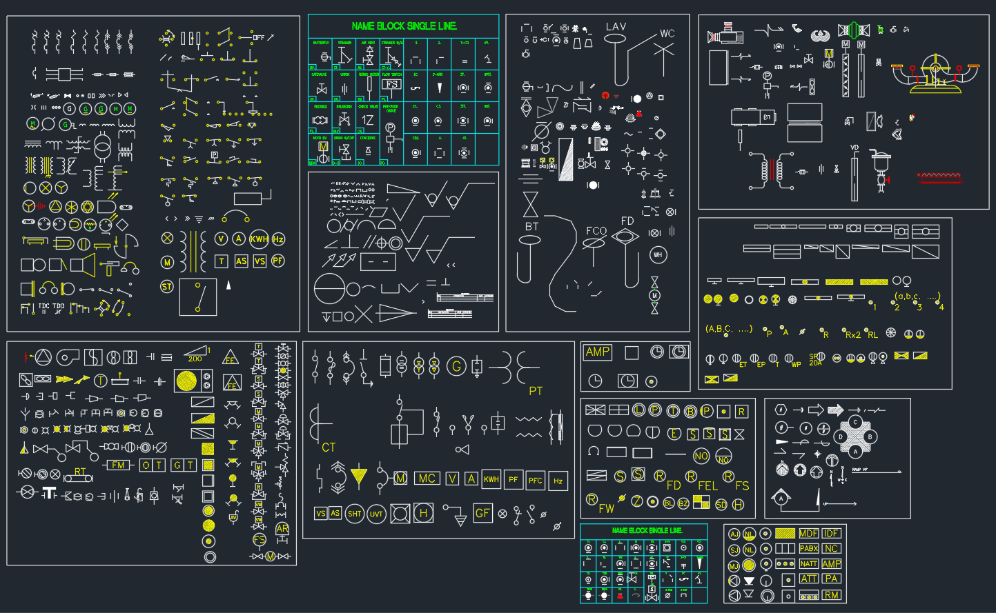 Single Line Diagram Symbols CAD | Free Electrical DWG