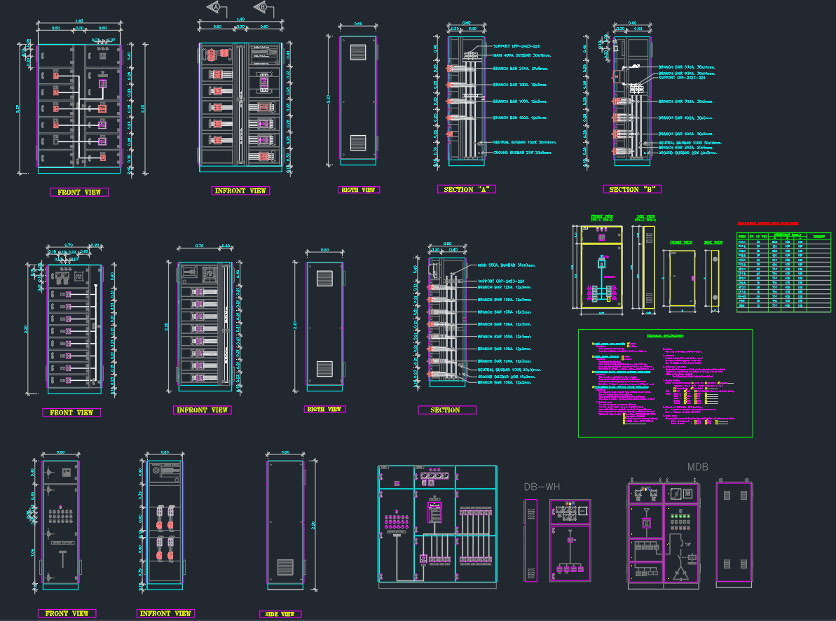 Download MDB Cabinet CAD Block for AutoCAD Projects