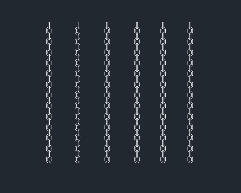 Chain Dynamic Block DWG for AutoCAD | CAD Block Download