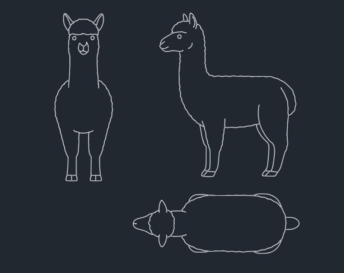 Free Alpaca DWG Blocks for AutoCAD: Download CAD Files