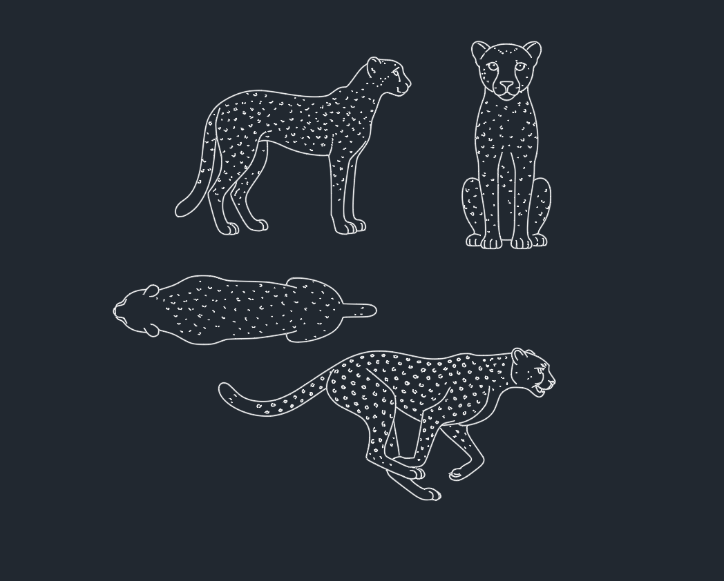 Free Cheetah DWG Files: Download AutoCAD Blocks & Symbols