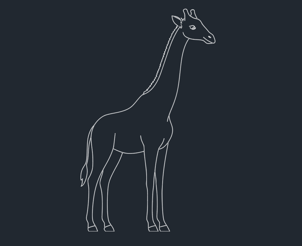 Free Giraffe DWG Blocks for AutoCAD Download – CAD Library