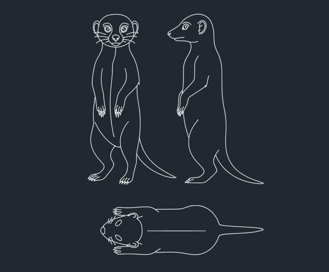 Meerkat DWG Blocks: Free AutoCAD Download & CAD Library