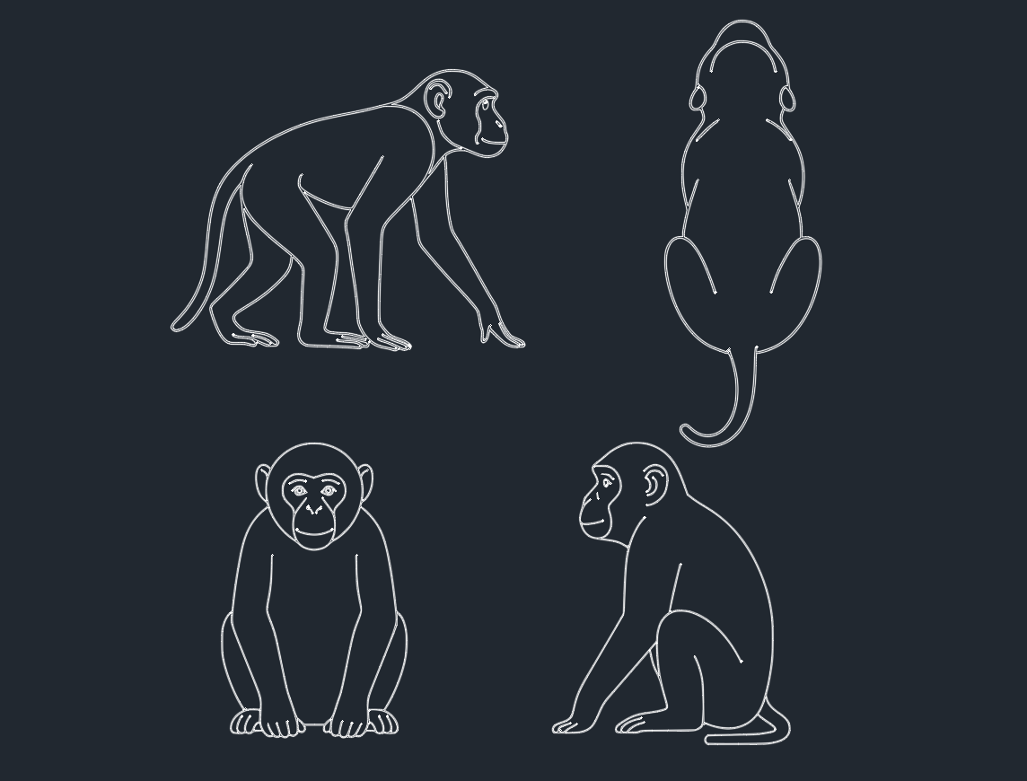 Top Free Monkey DWG Files for AutoCAD: Download & Use Today