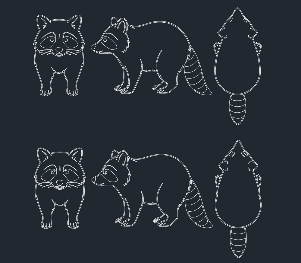 Free Raccoon AutoCAD Blocks: Download DWG Files for Your Projects