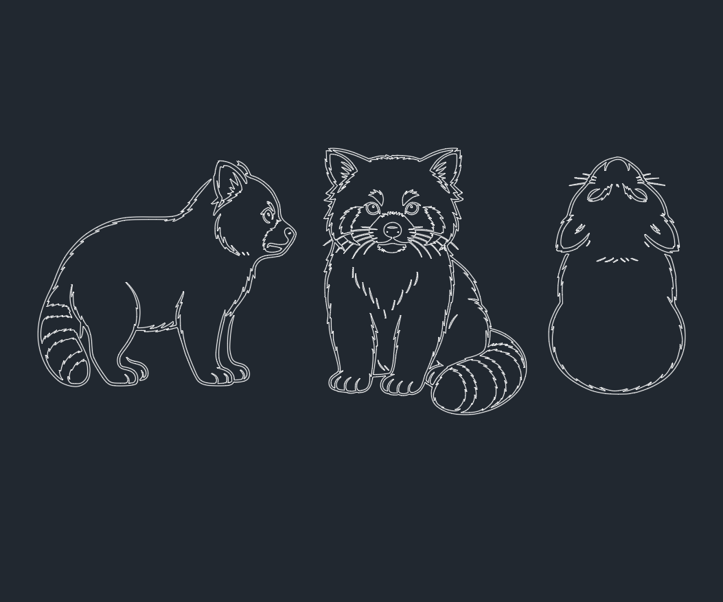 Red Panda DWG: Free AutoCAD Blocks & Drawings Download