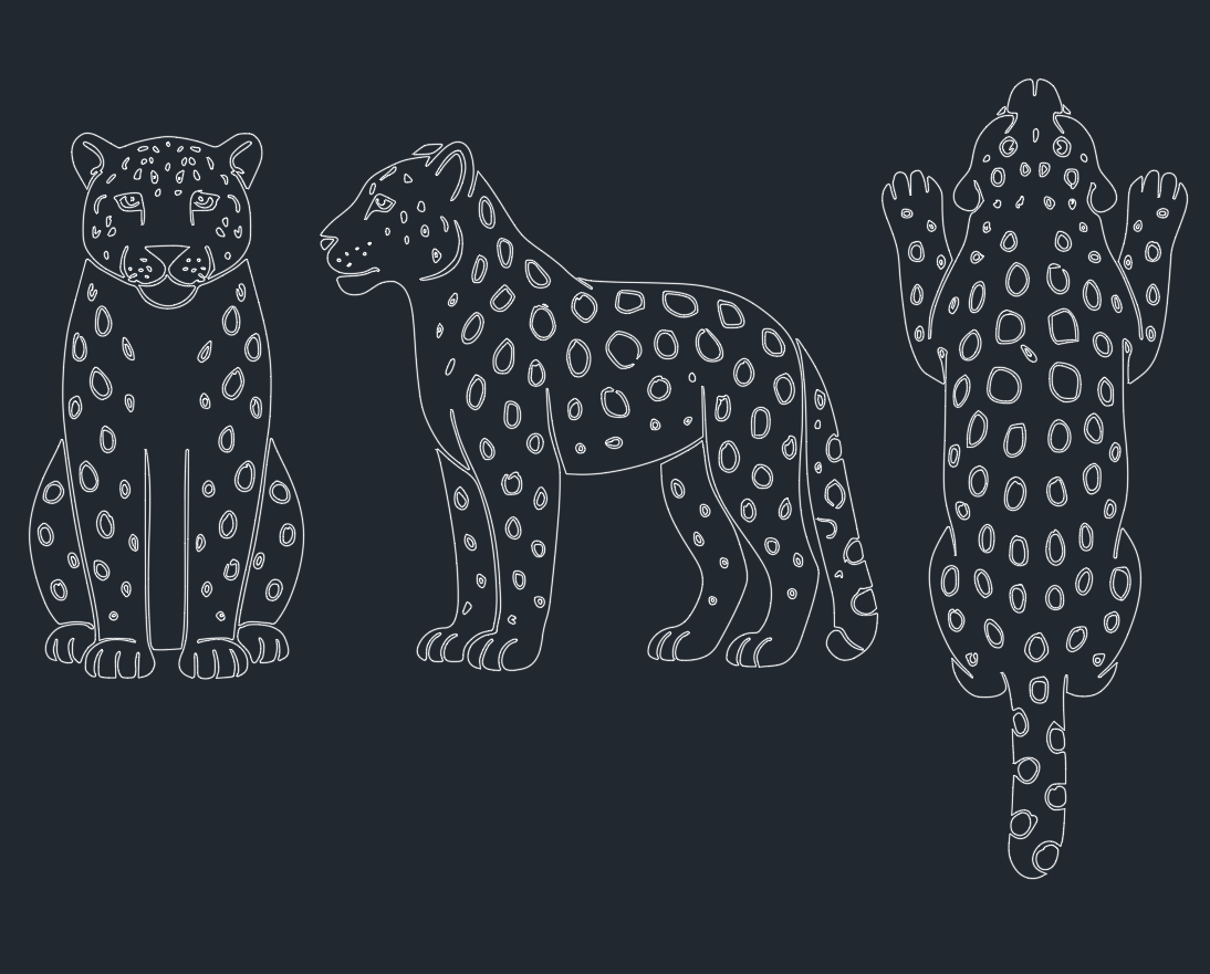Free Snow Leopard DWG Blocks: Download AutoCAD Drawings