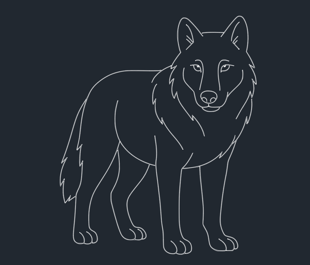 Wolves DWG Free Download: AutoCAD Blocks & CAD Library