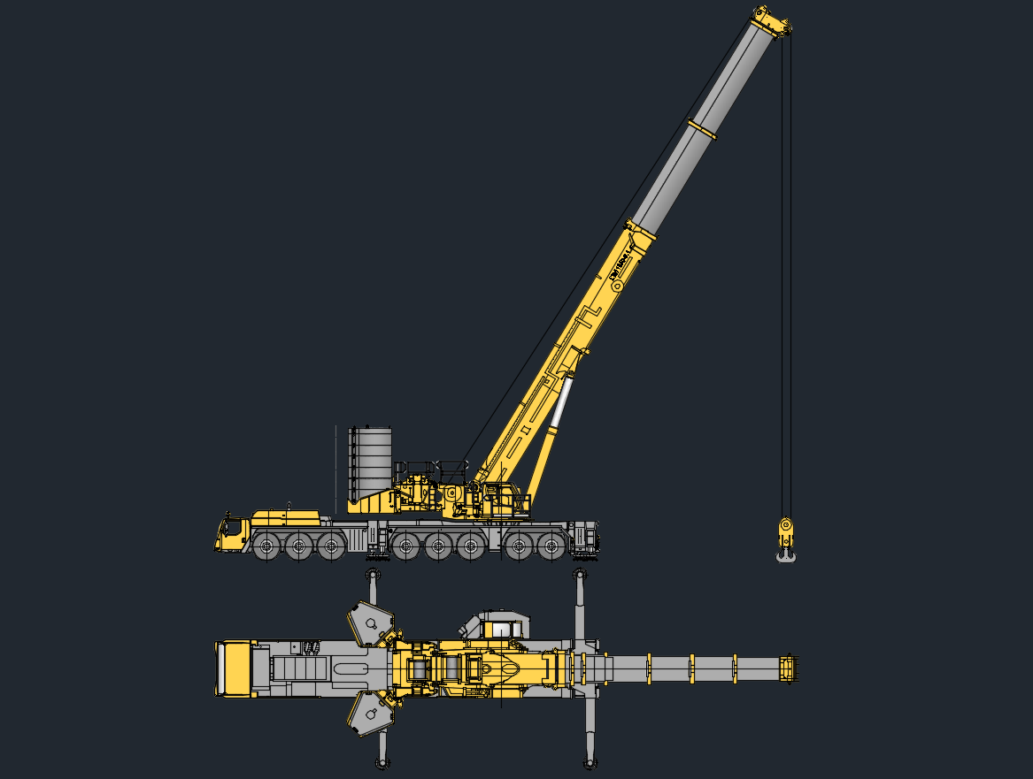 Liebherr LTM 1650-8.1 DWG – 700 Ton Mobile Crane