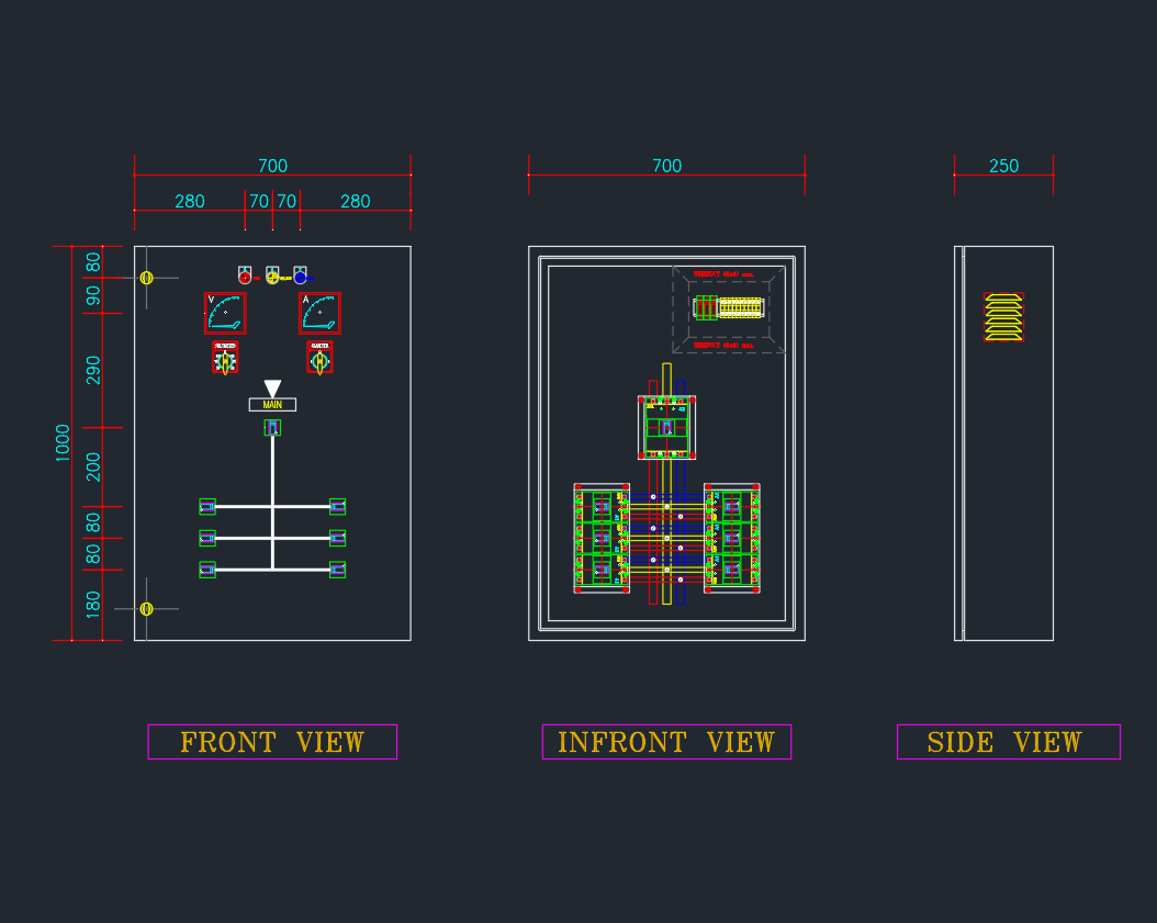 Main Distribution Board (MDB) CAD Detail
